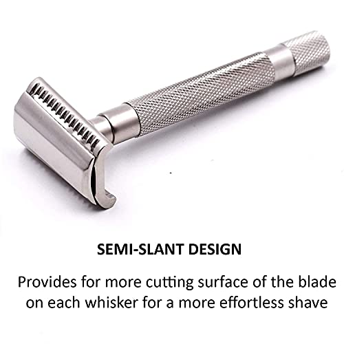 Parker Safety Razor, Semi Slant Safety Razor and 5 Parker Premium