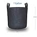 JERIA 12-Pack 1 Gallon, Vegetable/Flower/Plant Grow Bags, Aeration Fabric Pots with Handles (Black), Come with 12 Pcs Plant Labelsthumb 1