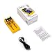 Ebat EQ2 Smart Battery Charger for Li-ion Ni-MH/Ni-CD 18650 26650 AA AAA 20700 21700 CR123 & More Rechargeable Batteries - 2 Slot Charger