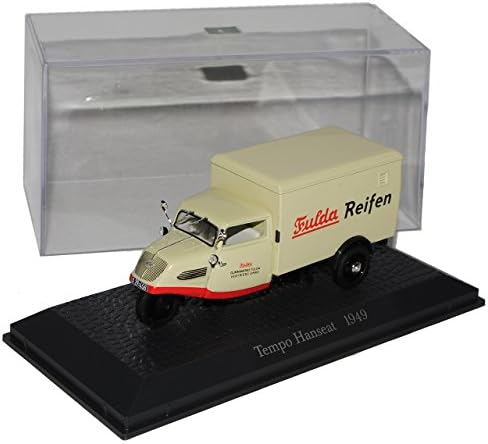MODELLCARSONLINE Tempo Hanseat 1949 Fulda Reifen Beige 1/43 Atlas Sonderangebot Modell Auto