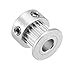 uxcell Timing Pulley Flange Wheel Aluminum 20 Teeth 6.35mm Bore 2mm Pitch for 6mm Belt