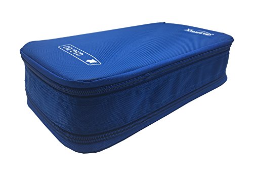 Wismart 96 Capacity Discs CD DVD Blu-Ray Portable Wallet Storage Organizer Holder Case Bag Album Box (96-Capacity, Blue) - Thumbnail 5