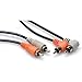 BRAND NEW HOSA CRA-201R 3 FOOT DUAL RCA (RIGHT ANGLE TO STRAIGHT) CABLE