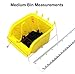 8 Pack Pegboard Bin Kit Parts Storage Craft Organizer Tool Workbench Accessories 4 Large and 4 Medium Bins