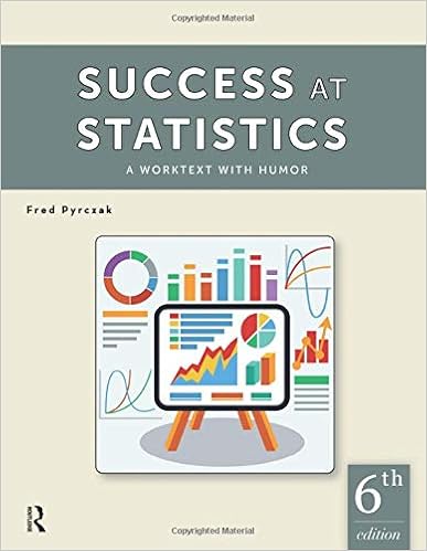 Success At Statistics A Worktext With Humor 9781936523467 Pyrczak Fred Books Success At Statistics A Worktext With Humor 9781936523467 Pyrczak Fred Books