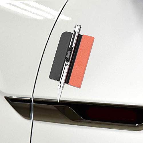 GISSVOGEEK Car Vinyl Wrap Tools Window Tint for Cars Vinyl Wrap Squeegee 4 Pack Magnet Felt Squeegees - Thumbnail 5