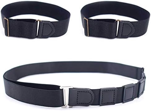 Men Shirt Bracelet Lock with Adjustable, Shirt Stay Tuck It Belt Non-slip for Formal