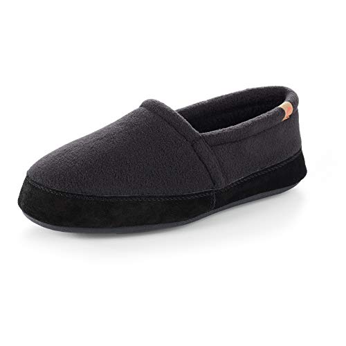 Acorn A10086 MOC Black Mens Slippers 