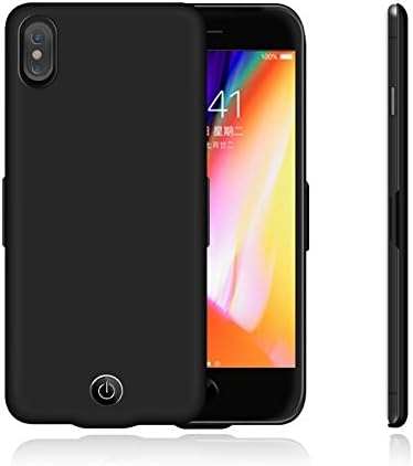 iPhone X Battery Case，Portable Wireless Charging Power Bank，Case for iPhone x 6000mAh Rechargeable Juice Charging Case Portable Extended Backup Power Cover [Not Support Wireless Charger] (iPhone X)