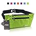 fitter's niche Slim Fanny Pack for Man Woman, 3 Individual Slots Water Resistant Travel Waist Bag, Elastic Adjustable Belt Lightweight, Fits 6.7in Phones for Family kids Trip Outdoor Indoor Sport