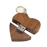 FeliSun Cuore in legno personalizzato USB3.0 Flash Drive Pendrive 128GB 64 GB 32