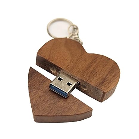 FeliSun Customized Holz Herz USB3.0 Flash Drive Pendrive 64 GB 32 GB 16 GB High Speed U Festplatte Memory Stick Externe Speic