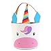 Unicorn Easter Basket Canvas Cartoon Easter Basket Bag for Eggs Hunts (Rainbow Unicorn)