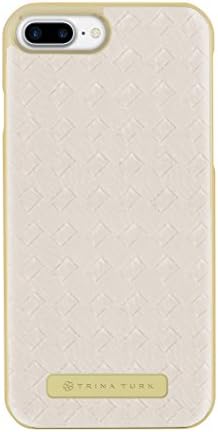 Trina Turk iPhone 7 Plus Case, Basket Weave Case [Protective] Designer Cover fits Apple iPhone 7 Plus - Pearl