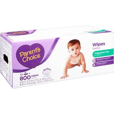 parents choice wipes with aloe