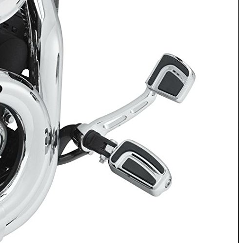 HTT Motorcycle Black Small Airflow Groove Brake Pedal Pad For Harley Davidson Bad Boy FXSTSB Springer Softail FXSTS Custom Vehicle Operations FXDWG3 FXDWG3 Springer Softail FXSTS