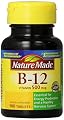 Nature Made Vitamin B-12 500 Mcg, Tablets, 100 Count