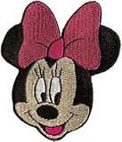Walt Disney Minnie Mouse Face Iron On Embroidered Patch DS-359