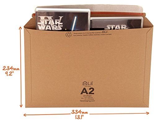 150 x A4 Size Amazon Style Mailers Books DVD's Etc 334x234mm