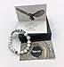 Smiling Wisdom - Teacher Thank You Appreciation Mini Greeting Card and Stretch Stone Bracelet Gift Set - Women Teachers From Parents - Gray White Owl
