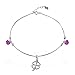 Jewelry, J.Rosée Anklet Chain with 925 Sterling Silver and 3A Cubic Zirconia, 6.27+1.18in Extender Chain, Gratuation Gifts