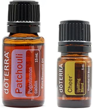 doTERRA Scented Aromatherapy Set of 2 Essential Oils 100% Pure &amp; Natural (Patchouli 15ml &amp; Cheer 5ml)