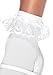 Leg Avenue Women's Lace Ruffle Nylon Anklet Socks