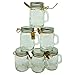 Smith's Mason Jars Set of 6 Mini Mason Jar Shot Glasses 120 ml Each | Great for Food Storage, Canning, with a Gift tag Great for Presents and Wedding Favors