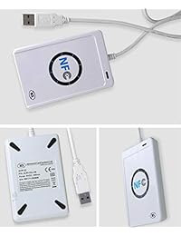 ACR122U Tarjeta inteligente RFID Lector NFC Escritor Copiadora + Copia Clon Software USB S50 13.56 mhz + 5 tarjetas UID