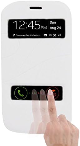 Galaxy S3 Case, Eagle Cell Folio Flip Leather Case Cover For Samsung Galaxy S3 GT-i9300, White