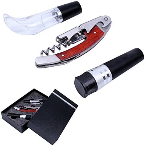 Waiters Corkscrew, Fontar Professional Grade Natural Rosewood All-in-one Corkscrew, Bottle Opener and Foil Cutter, the Favoured Choice of Sommeliers, Waiters and Bartenders