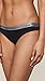 Calvin Klein Women's Logo Cotton Bikini Panty, Black, Medium