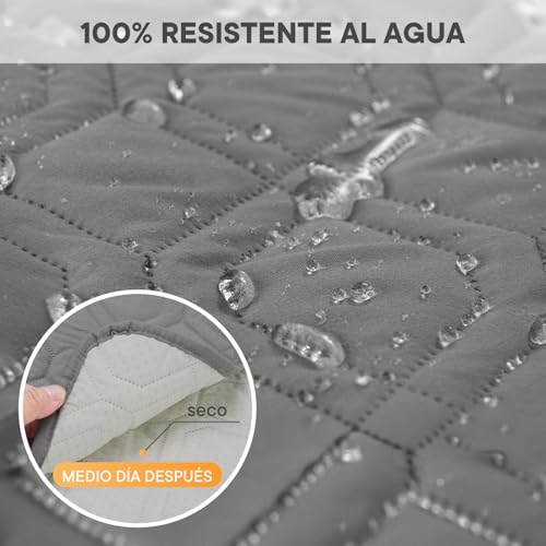Gugxiom Funda reclinable, Funda Antideslizante para Silla reclinable para sofá, Lavable, Protector de Muebles reclinables, Fundas Acolchadas y Gruesas para Mascotas y niños (Gris Oscuro, 23in)