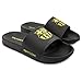 FC Barcelona Men Pool Slide Sandal - Water-Resistant Slippers for Beach & Shower,Black/Neon,Large (11/12)
