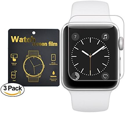 Apple Watch 38mm Smart Watch Screen Protector [3Pack] Onexix [Scratch Resistant][Anti-Bubble] Screen Protector for Apple Watch 38mm Series 1 and Series 2