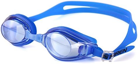 MIREN Swimming Goggles,UV Protection,Shatterproof,Anti fogging,No water Leak,No Slippage,Comfortable,Fit for Unisex Adults,Blue
