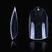 BTArtbox Clear Nail Tips Presson Nails Short 500pcs Full Cover Acrylic Oval Nails Round Nails 10 Sizes With Box (CLEAR)