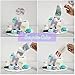 One76 Funny Cake ATM Money Box Money Pulling Cake Making Mold Food Contact Safe, includes 20 Plastic Bag and Happy Birthday Topper Surprise Gift (White)