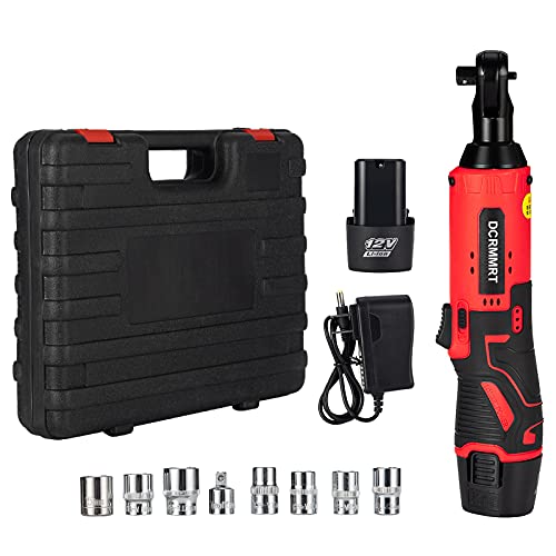 12V Cordless Electric Ratchet Wrench Ratchet Tool Kit 3/8" Cordless