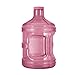 Geo Sports Bottles 1 Gallon BPA Free Reusable Leakproof Sports Water Bottle Jug with Handle Includes 48mm Screw Cap (Pink)