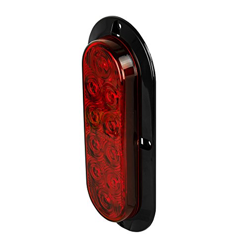 Blazer C562RTM LED 6-Inch Oval Stop / Tail / Turn / Park Red Light - Clear