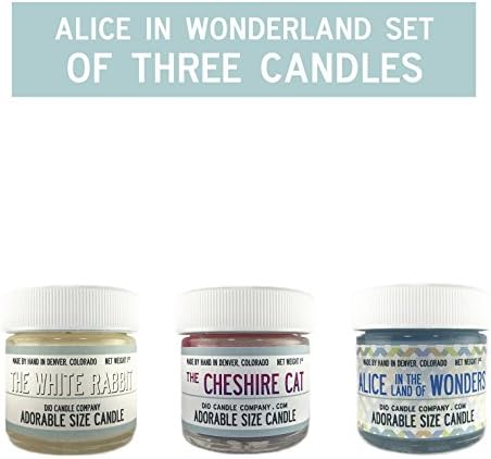 Alice in Wonderland Set of 3 Candles | Adorable Size Disney Candle