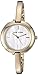 Anne Klein Women's Japanese-Quartz Watch with Alloy Strap, Gold, 5 (Model: AK/2866RQST)