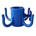 AMMSUN Beach Umbrella Hanging Hook,4-prongs Plastic Umbrella Hook Hanging for Towels/Hats/Clothes/Camera/Sunglasses/Bags,Fit for Beach,Camping Trips Blue primary