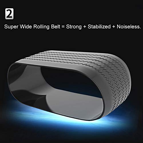 Oileus AB Roller Wheel for Abdominal Exercise, Core Workout Equipment with Automatic Rebound Assistance and Resistance Springs with Ergonomic Handle Sold with Knee Pad - Thumbnail 5