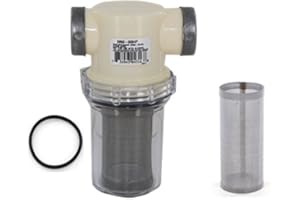 HY-PRO Hypro 3350-0034P Nylon Line Strainer with 1700-0044 Buna O-Ring and 3800-0026 Screen 80 on 20 Mesh (Bundle, 3 Items)