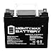 Mighty Max Battery ML35-12 - 12V 35AH U1 Invacare Pronto M50, M51, M61, M71, Booster Battery - 2 Pack