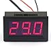 DROK DC 12V Plug In Digital Thermometer with Temp Probe -50~~110Â°c Temperature Detector Red LED Display Two Wires~