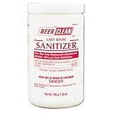 Diversey Beer Clean Last Rinse Glass Sanitizer, Powder, 25 oz Container - Includes two 25-ounce containers per case.