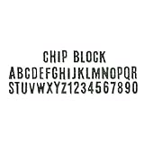 Sizzix Sizzlits Decorative Strip Alphabet Die - Chip Block by Tim Holtz